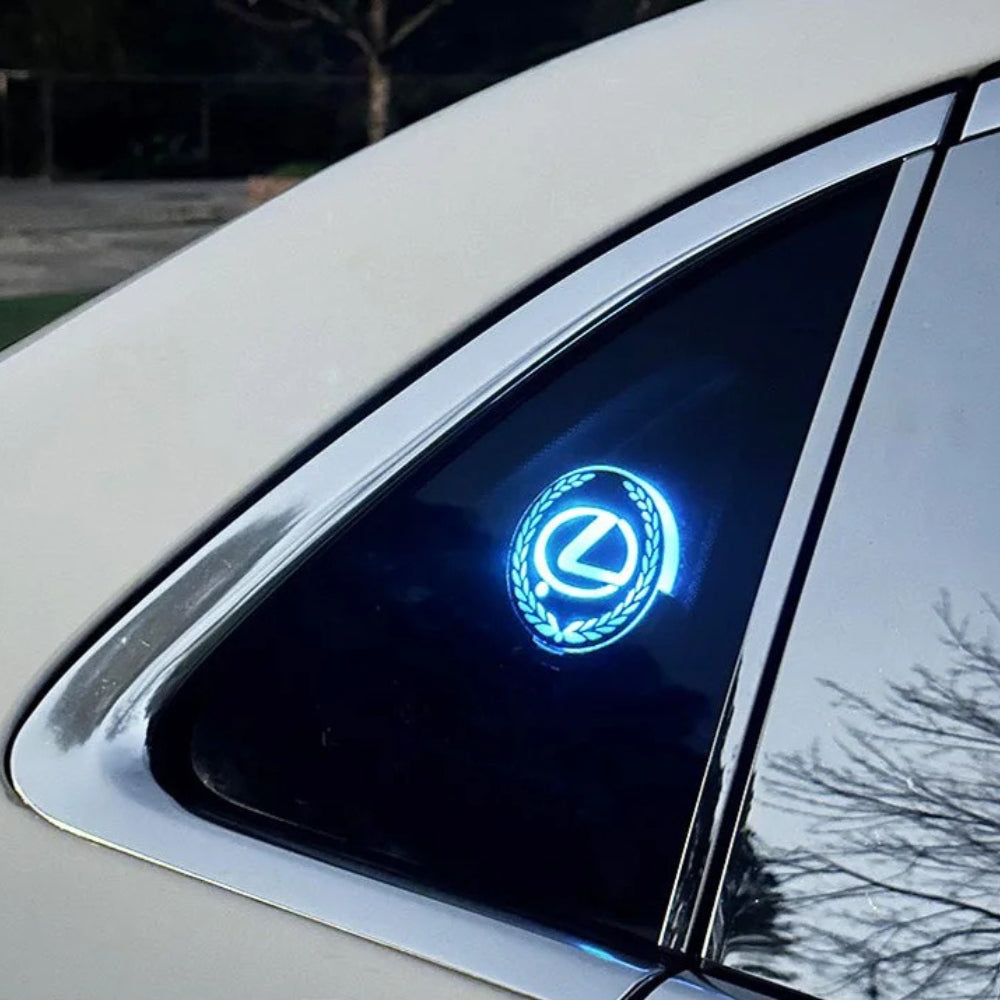 Logotipo de carro com LED recarregável – Efeito de luz neon