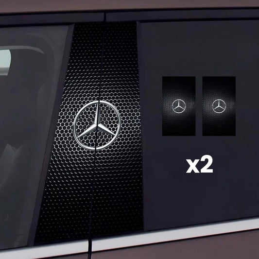 2 adesivos para janela de carro com logotipo