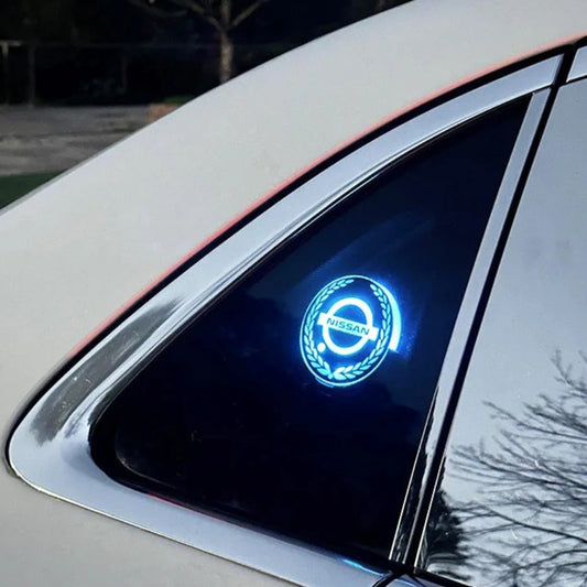Logotipo de carro com LED recarregável – Efeito de luz neon