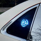 Logotipo de carro com LED recarregável – Efeito de luz neon