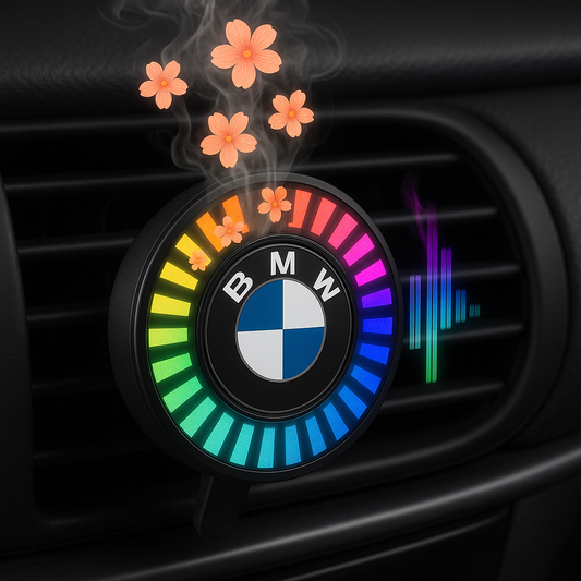 Luz LED para carro com ritmo musical e logotipo (com difusor de aroma)